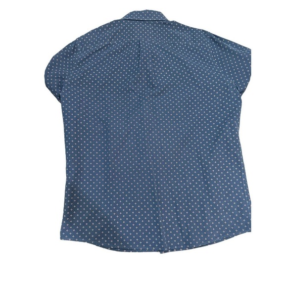 Abercrombie & Fitch Blue White Polka Dot Long Sleeve Button Down Shirt Size XL - Picture 6 of 6
